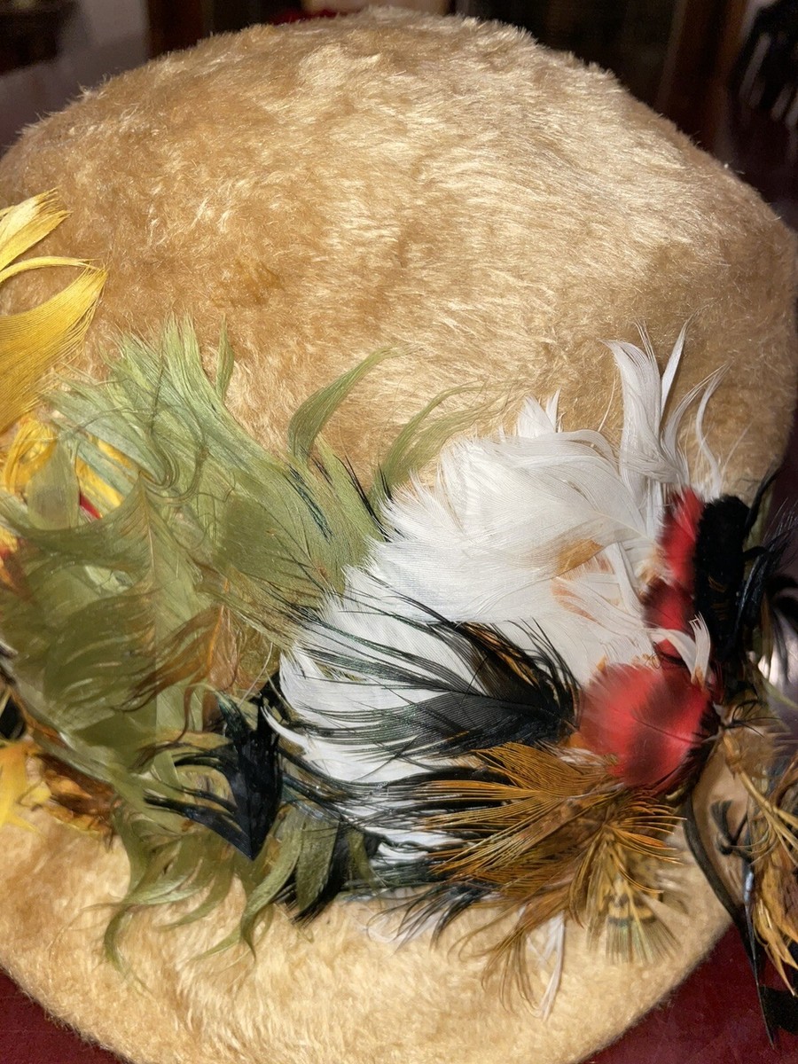 Vintage‎ Italian Feathered Women\'s Hat s-l400.jpg main image 4