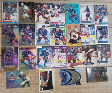 63 Different Brian Leetch Hockey Card Lot with Rookie Card, Inserts, Base