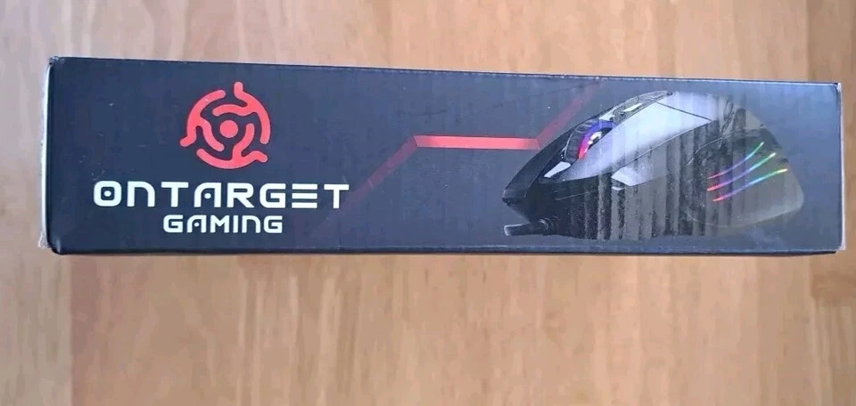 New OnTarget Wired Gaming Mouse , Braided Cable, 8 Buttons LEDs 10000DPI. #Y67 - Image 3 of 4