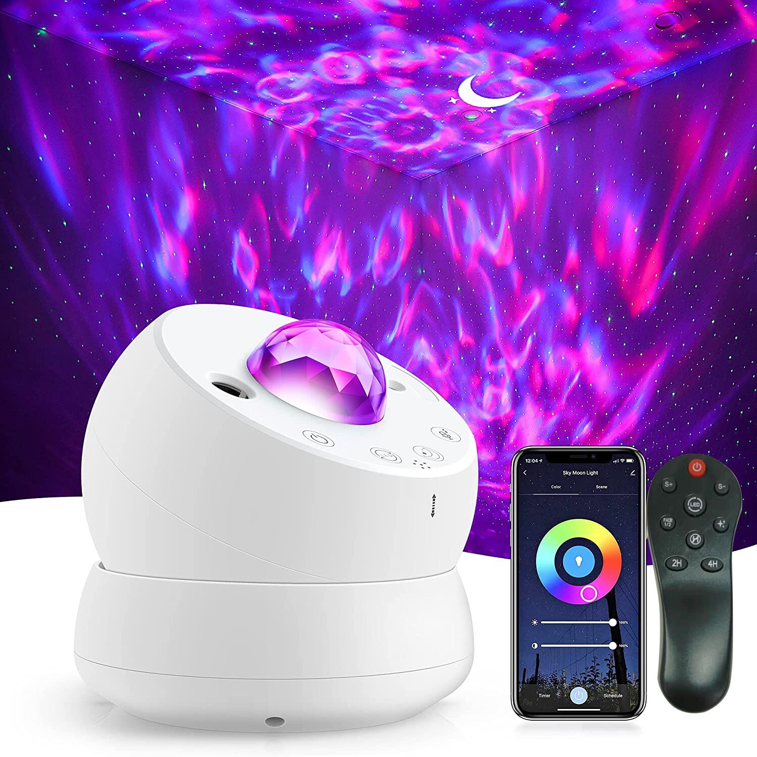 LED Galaxy Projector Starry Night Light Laser Star Sky Ocean Projection Lamp