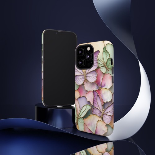 Pastel Butterfly Phone Case, Spring Floral Phone Cover, 3D Design | X72 - 第 101/272 張圖片