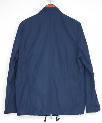 AA HARDWEAR HARDY JACKET ネイビー NEW Hardy Amies Field Jacket Mens L Solid Navy Blue 4 Pocket Zip