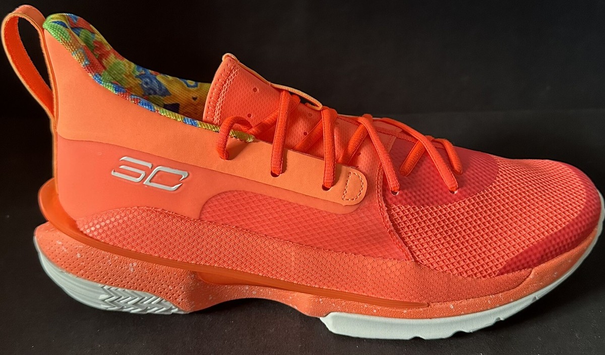 Under Armour Steph Curry 7 X Sour Patch Kid Shoe Peach Men Size 12