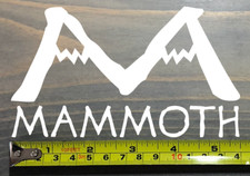 Mammoth Sticker Decal Mountain Ski 5.5" California Snowboard Resort White