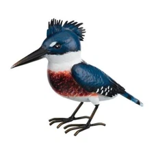 Kingfisher Bird NWT Standing Metal Decor Garden Indoor Outdoor Attach to Tree