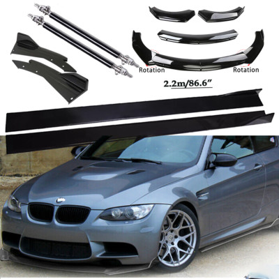 Front Bumper Lip Spoiler Diffuser Splitter Rear Side Skirt For BMW E90 E92 E93