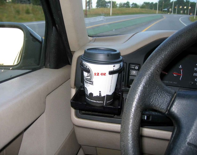 2 PACK BLACK FOLDING CUP DRINK HOLDER CUPHOLDER VOLVO 850 240 740 760