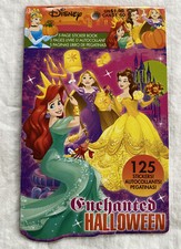 NEW DISNEY PRINCESSES HALLOWEEN/SCRAPEBOOKING STICKERS 125 PIECES