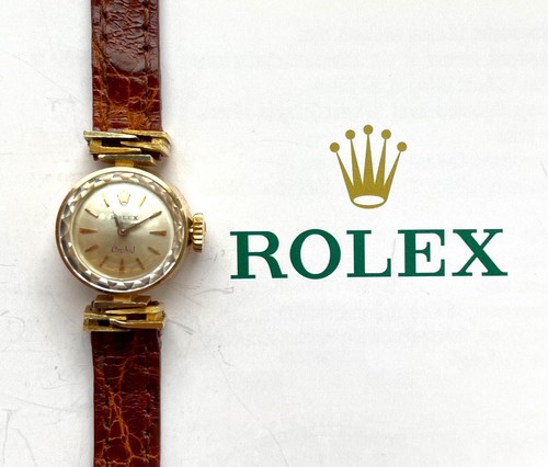 Rolex ♛ Orchid 2252 Pink Gold 18K 750 Vintage Elegant Ladie's Watch 1965 NOS - 第 1/23 張圖片