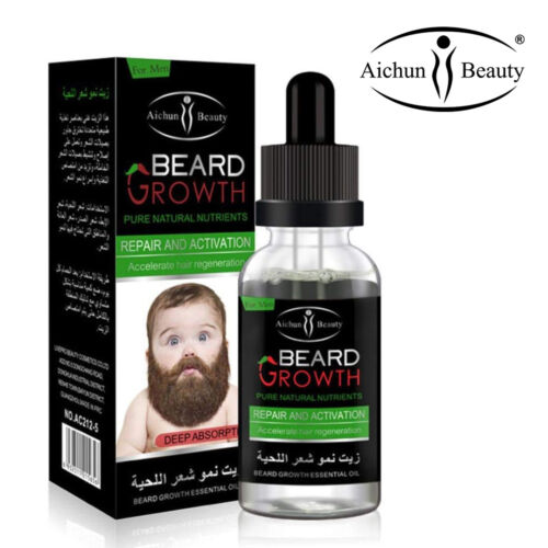 Beard Growth Oil Serum Fast Growing Beard Mustache Facial Hair Grooming for  Men 6932511215656 | eBay