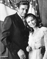 Singers JOHNNY CASH and JUNE CARTER Glossy 8x10 Photo Music Print Poster