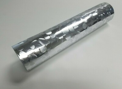 Gloss Silver Chrome Dot Pattern Vinyl Wrap Car Auto Wrap Sticker Decal Film Roll
