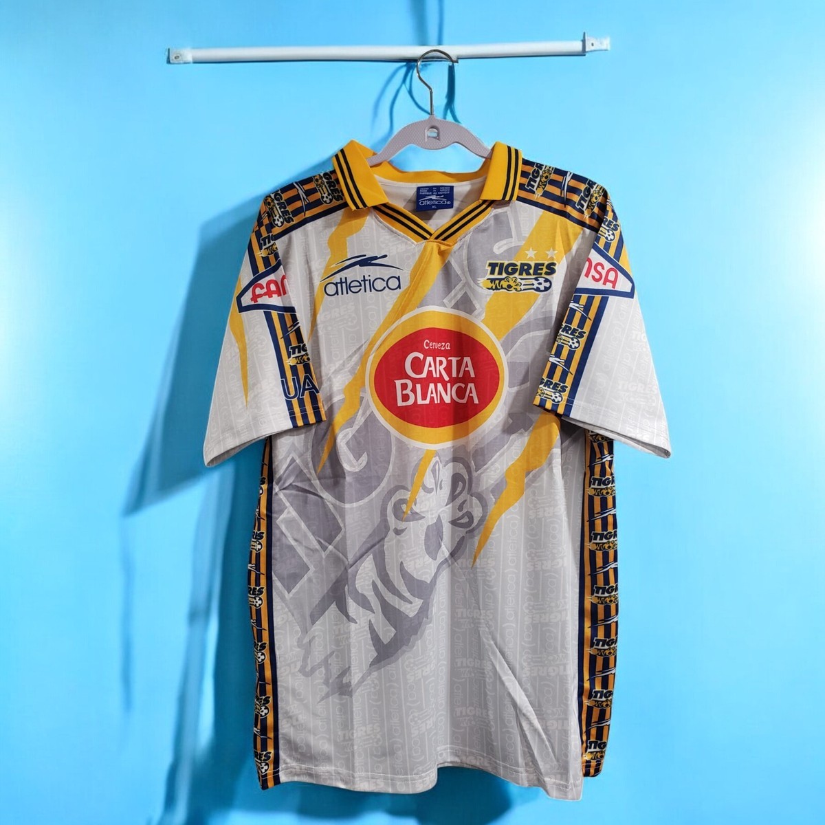 97-98 ミラン　ツィーゲ　ユニフォーム　当時物 TIGRES UANL Third 97/98 - Retro Jersey - Football Soccer - XL (USA