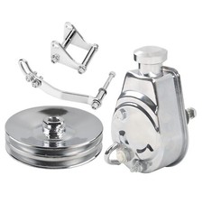 For Sbc Chevy Saginaw Style Power Steering Pump Double Groove Pulley Bracket