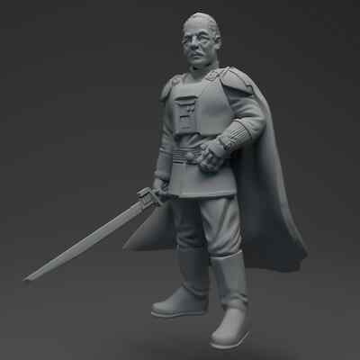 Moff Gideon with Dark Saber Star Wars Legion / Shatterpoint Resin 3d printed kit