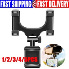 Universal 360 Rotation Car Rear View Mirror Mount Stand GPS Cell Phone Holder US
