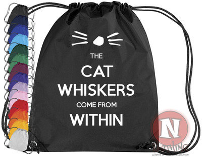 Dan and Phil die Katzenschnurrhaare kommen aus der Kit-Tasche. Kordelzug PE Schule