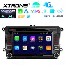 7" Android 14 4+64GB Car GPS Stereo Radio DSP 4G Head Unit For VW MK5 Skoda Seat