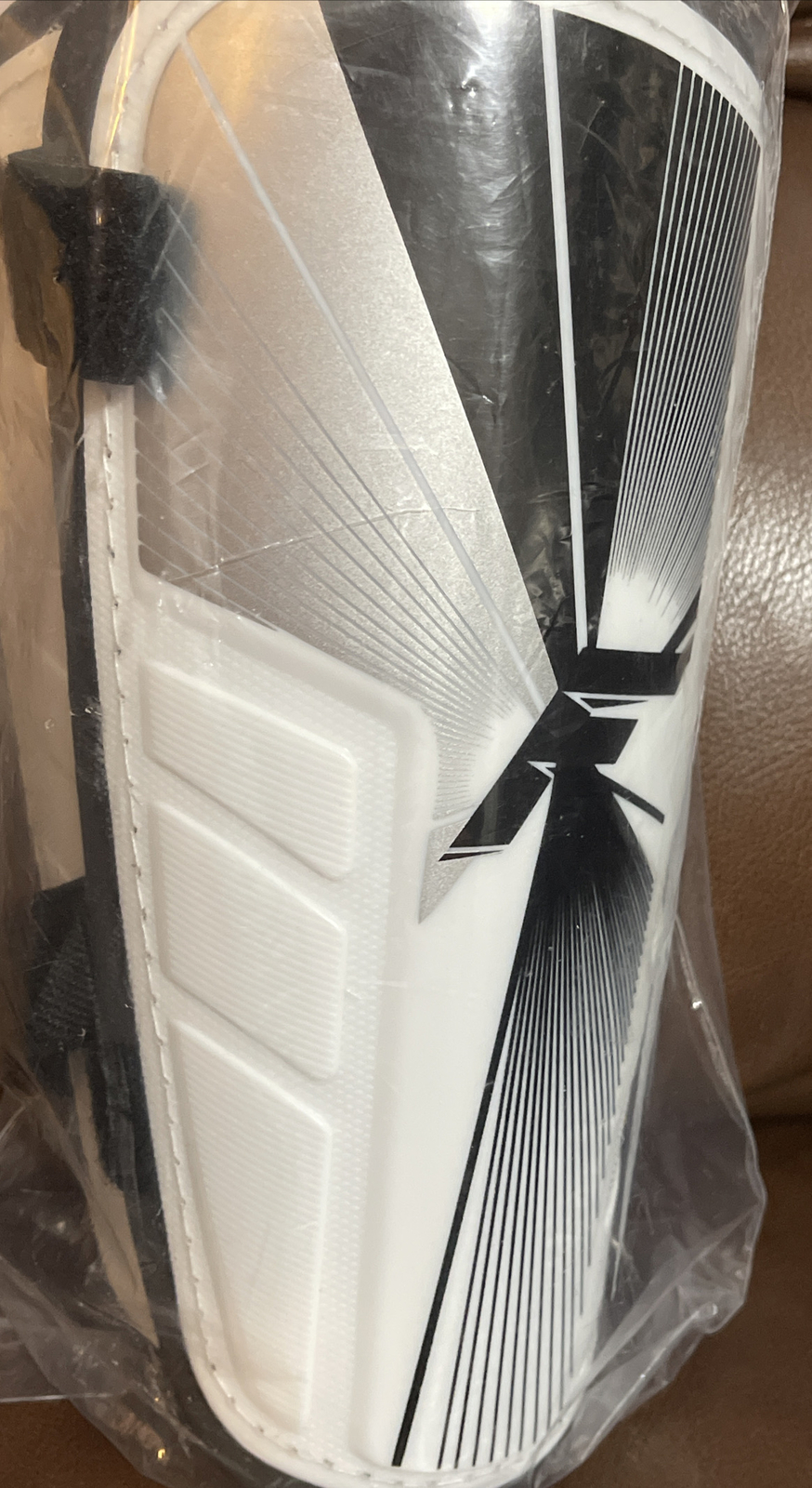 Franklin Sports Superlight Lightweight Shin Guards, Adult Large, Black & White