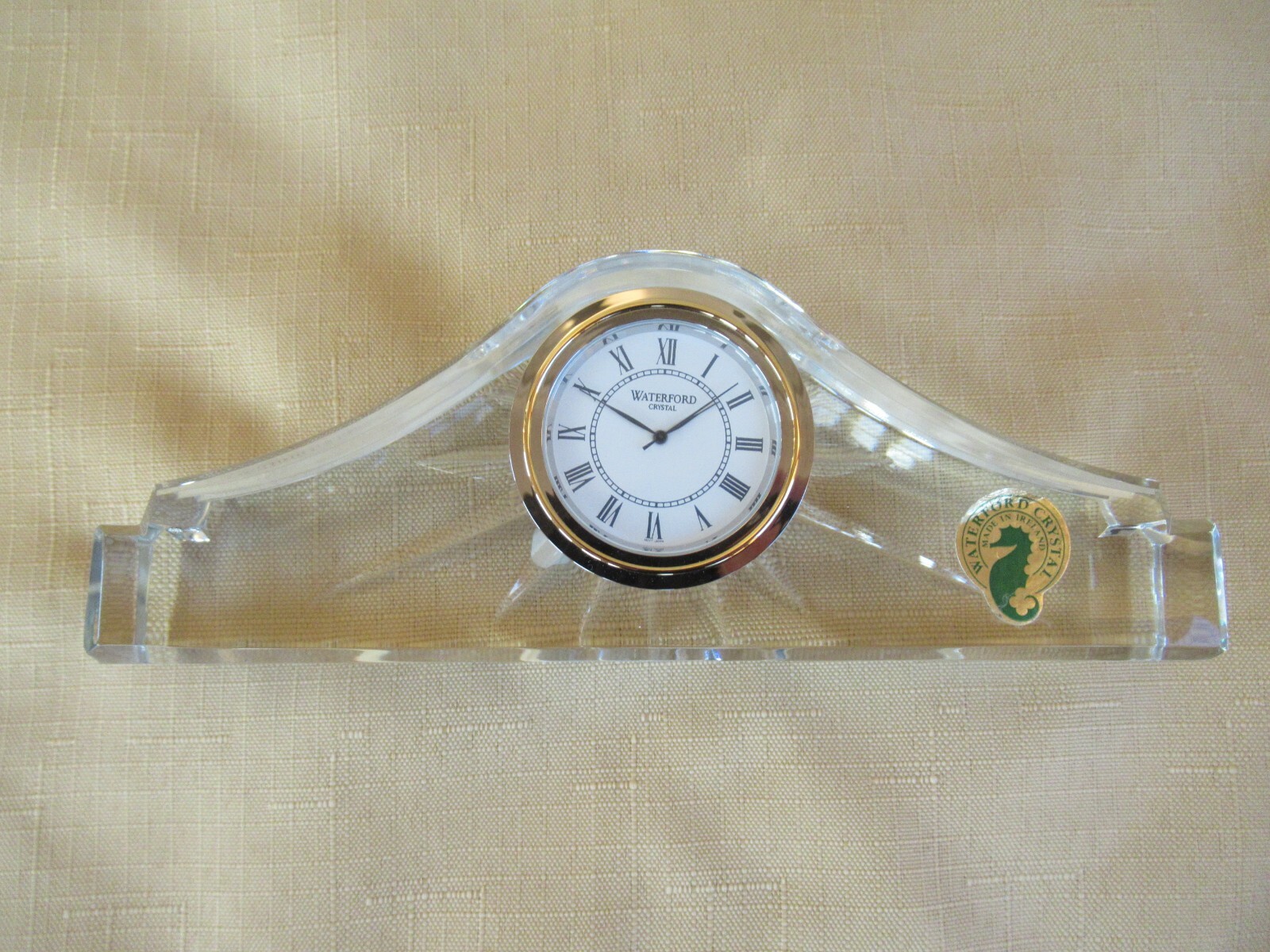 WATERFORD CRYSTAL Ashton Mantle Clock 103346, new in box stunning