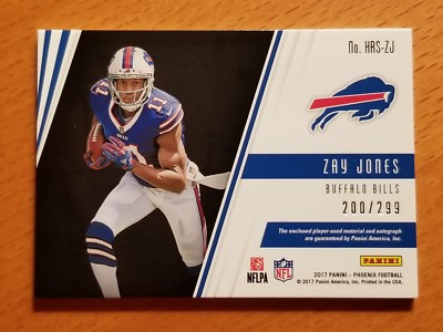 2017 Panini Phoenix - Hot Rookie Materials Signatures Zay Jones