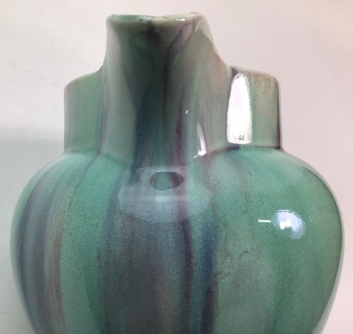 Vintage Ceramic Jug / Pitcher - Turquoise and Lilac Drip Glaze - Picture 16 of 16