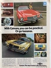 1974 Chevrolet Camaro Z28 Print Ad
