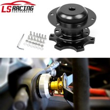 Steering Wheel Quick Release Aluminum 6 Hole Car Snap Off Hub Adapter Boss Kit