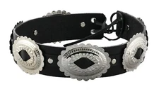 Studded Hat Band for Cowboy Hats, Slash Steampunk Genuine Leather Tophat