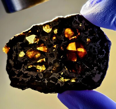 Meteorite**Admire, Pallasite-PMG**20.168 gram, High Quality Olivine Crystals!!!