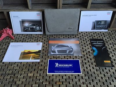 2009 AUDI R8 OWNERS MANUAL + RNS-E NAVIGATION MANUAL MINT MINT NEW ((BUY OEM)))