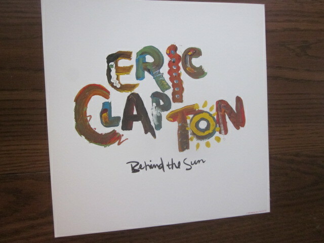 Eric Clapton 1985 Behind The Sun 12x12 Promo Cover Flat Poster Phil Collins
