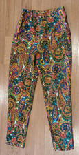 Vintage Women's Sportempos Paisley Pants - XS  26" inseam READ DESCRIPTION
