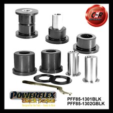 Powerflex Black Fr Arm Fr & Rr Caster Bushes For VW T5 Transporter + 4WD (03-15)