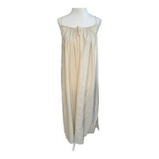 NEW J. Crew Women’s XS Natural Crinkled side-slit midi dress Soldout Online!