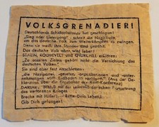 1944 Wehrmacht Flugblatt Alliierte Grenadier Krieg 3.Reich Wh WW2 Leaflet 307
