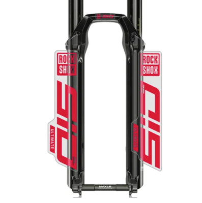 Stickers RockShox Sid Ultimate - Transparent Or (déco Fourche VTT)