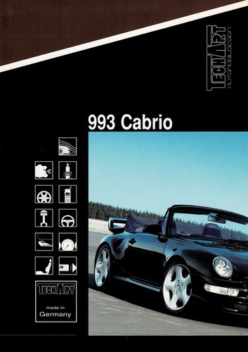 TechArt Porsche 993 Cabrio tuning car (made in Germany)_1997 Prospekt / Brochure