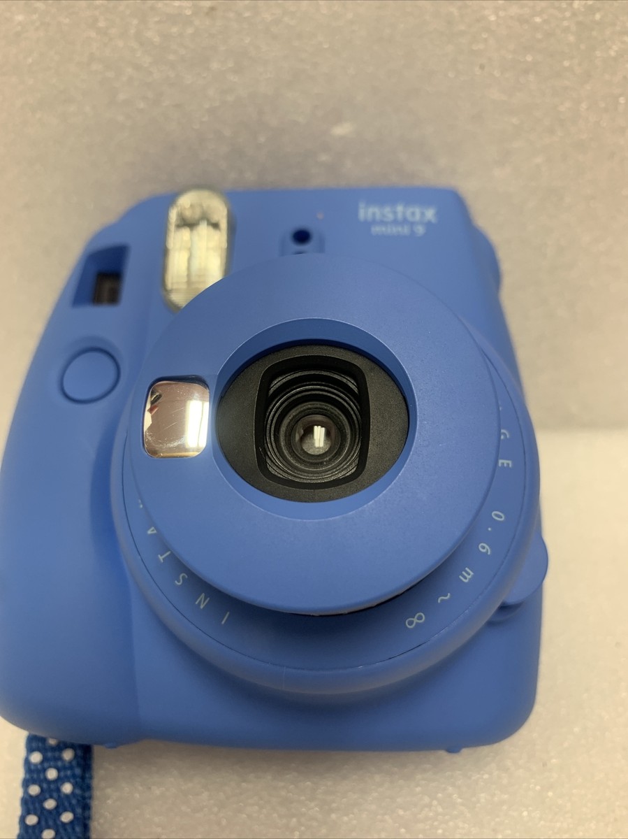 Fujifilm Instax Mini 9 - Cobalt Blue Instant Film Camera Selfie