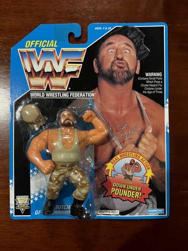 WWF WWE Hasbro Action Figures Bushwhackers Butch o...