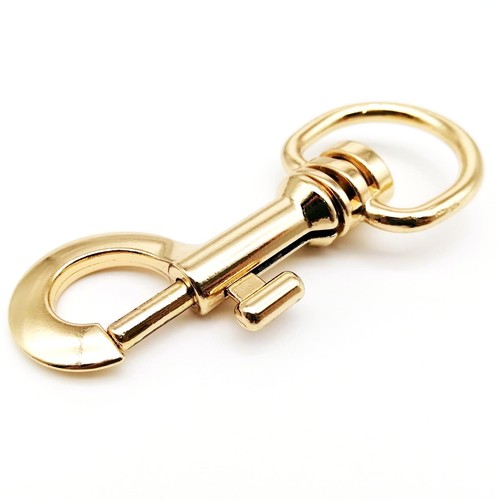 Large Heavy Duty Swivel Leather Bag Shoulder Strap Belt Buckle Clasp Snap Clip - Picture 5 of 10
