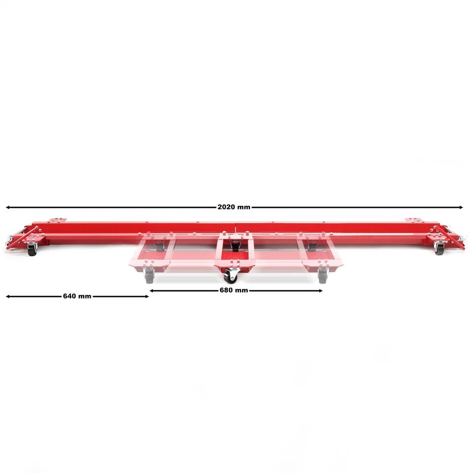 Shunting rail motorcycle up to 250 kg maneuvering aid shunting plate parking aid roller - Image 3 of 4