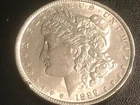 1889 MORGAN SILVER DOLLAR 90% $1 COIN US  AU/UNC