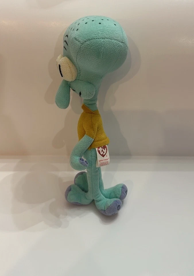 Ty Squidward Tentáculos 9,5" Brinquedo de Pelúcia NickelodeonFamily Viacom 2004 - Imagem 2 de 4