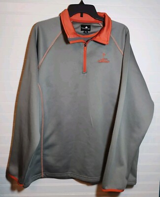 The Weather Co Stillwater Valley 1/4 Zip Pullover Jacket Men's 2XL XXL Golf Gray