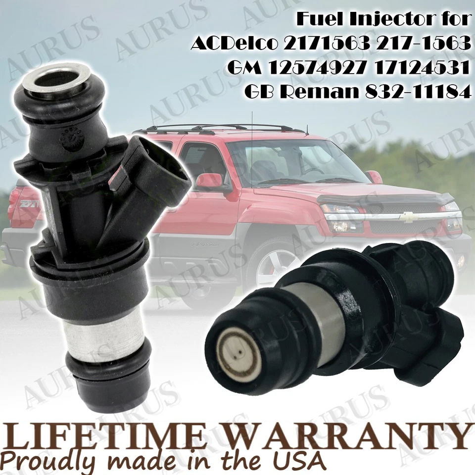 x8 原始设备制造商 AURUS 全新燃油喷射器适用于 2001 - 2007 雪佛兰 C7500 Kodiak 25320687 — 第 3/4 张图片