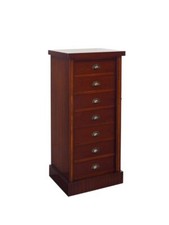 Kommode Wäschekommode Herrenkommode Wellington Mahagoni B: 48 cm -11200-