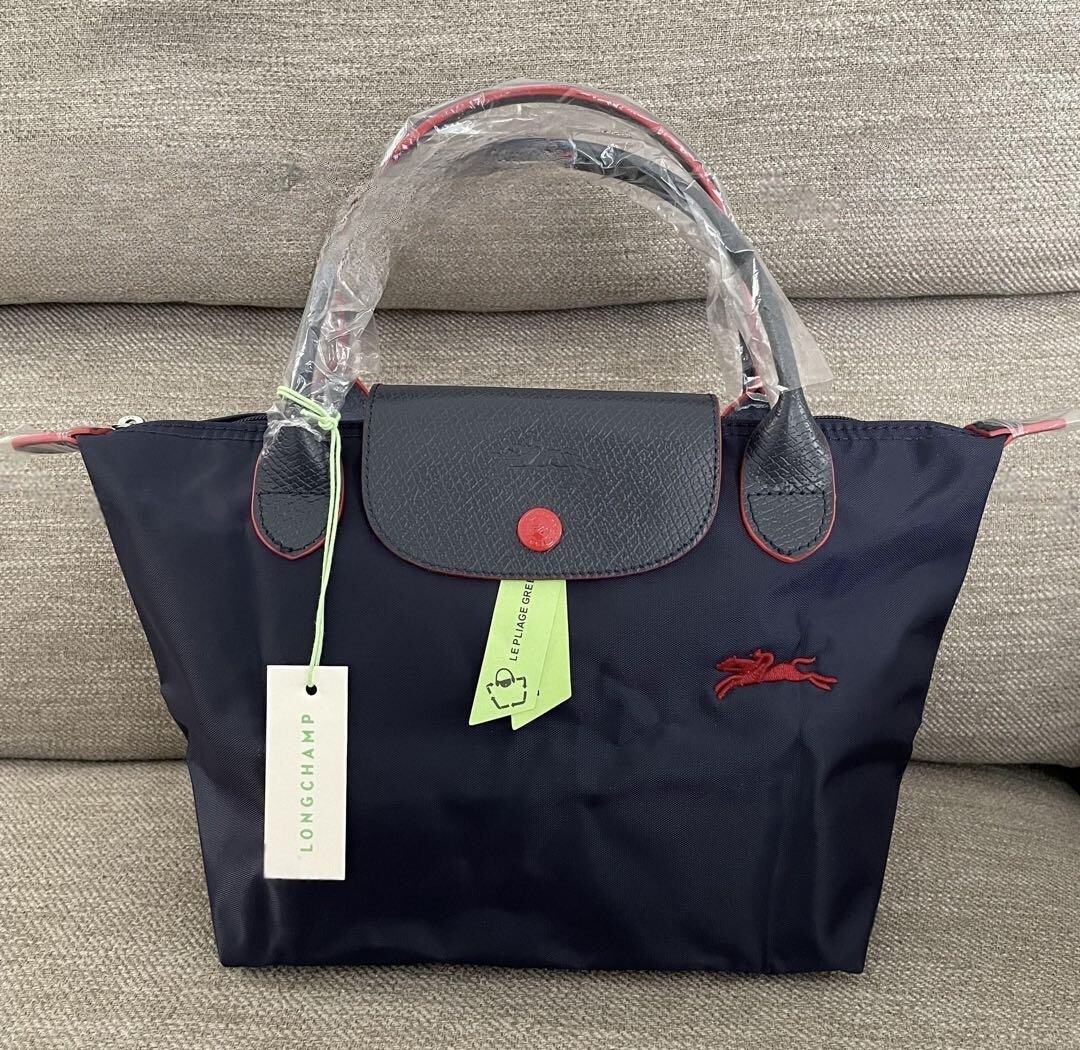Navy And Red Longchamp Bag Longchamp Le Pliage Club Backpack