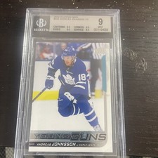 2018-19 Upper Deck Young Guns #492 Andreas Johnsson RC  BGS 9