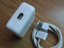 Genuine Apple iPod original Adapter Power Supply FireWire Cable cord charger box